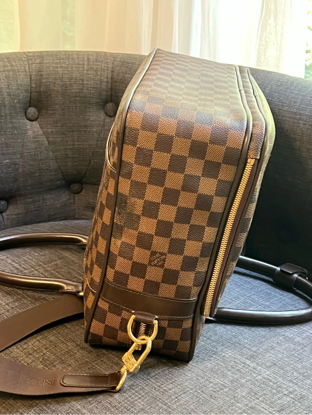 Louis Vuitton Brown Damier Travel Icare Laptop Bag with Shoulder Strap
